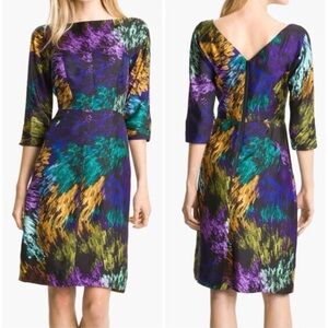 Milly Delaney Galaxy Print Silk Dress 4